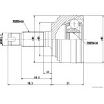 Herth+Buss Jakoparts J2824140 Gelenksatz, Antriebswelle Herth+Buss Jakoparts J2824140 Gelenksatz, Antriebswelle