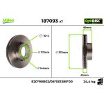 Bremsscheibe 187093 Bremsscheibe 187093