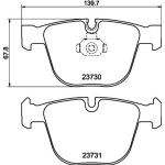 Bremsbelagsatz, Scheibenbremse 8DB 355 010-751
