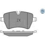 Meyle 025 239 8418/PD Bremsbelagsatz, Scheibenbremse MEYLE-PD: Advanced performance and design