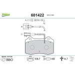 Valeo 601422 Bremsbelagsatz, Scheibenbremse Valeo 601422 Bremsbelagsatz, Scheibenbremse