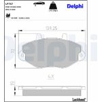 Delphi LP767 Bremsbelagsatz, Scheibenbremse Delphi LP767 Bremsbelagsatz, Scheibenbremse