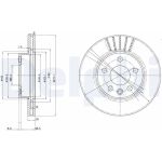 Delphi BG3417C Bremsscheibe Delphi BG3417C Bremsscheibe