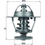 Thermostat, Kühlmittel TX 68 88D