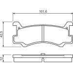 Bremsbelagsatz, Scheibenbremse 0 986 460 080 Bremsbelagsatz, Scheibenbremse 0 986 460 080