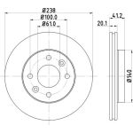 Bremsscheibe 8DD 355 101-261