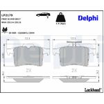 Delphi LP2179 Bremsbelagsatz, Scheibenbremse