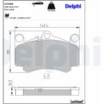 Delphi LP2056 Bremsbelagsatz, Scheibenbremse Delphi LP2056 Bremsbelagsatz, Scheibenbremse