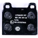 Hella 8DB 355 017-451 Bremsbelagsatz, Scheibenbremse Hella 8DB 355 017-451 Bremsbelagsatz, Scheibenbremse