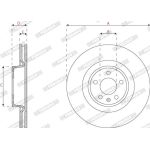 Bremsscheibe DDF2810C-1 Bremsscheibe DDF2810C-1