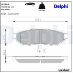 Delphi LP1946 Bremsbelagsatz, Scheibenbremse