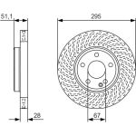 BOSCH 0 986 479 A58 Bremsscheibe