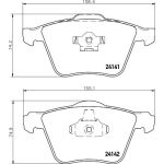 Bremsbelagsatz, Scheibenbremse 8DB 355 011-721 Bremsbelagsatz, Scheibenbremse 8DB 355 011-721