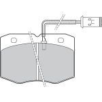 Valeo 598598 Bremsbelagsatz, Scheibenbremse