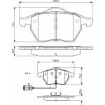 BOSCH 0 986 460 937 Bremsbelagsatz, Scheibenbremse BOSCH 0 986 460 937 Bremsbelagsatz, Scheibenbremse