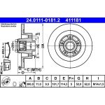 Bremsscheibe 24.0111-0181.2