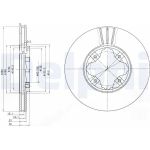 Delphi BG2816 Bremsscheibe