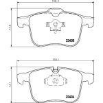 Hella 8DB 355 009-431 Bremsbelagsatz, Scheibenbremse Hella 8DB 355 009-431 Bremsbelagsatz, Scheibenbremse