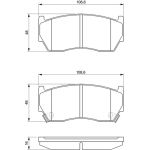 BOSCH 0 986 424 369 Bremsbelagsatz, Scheibenbremse BOSCH 0 986 424 369 Bremsbelagsatz, Scheibenbremse