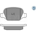 Bremsbelagsatz, Scheibenbremse 025 235 1716/PD
