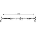 BOSCH 1 987 482 558 Seilzug, Feststellbremse BOSCH 1 987 482 558 Seilzug, Feststellbremse