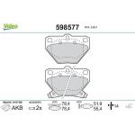 Valeo 598577 Bremsbelagsatz, Scheibenbremse
