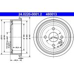 Bremstrommel 24.0220-0001.2