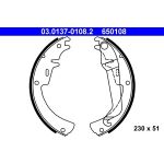 Bremsbackensatz 03.0137-0108.2