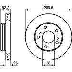 Bremsscheibe 0 986 478 485 Bremsscheibe 0 986 478 485