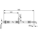 BOSCH 1 987 476 257 Bremsschlauch BOSCH 1 987 476 257 Bremsschlauch