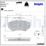Delphi LP770 Bremsbelagsatz, Scheibenbremse Delphi LP770 Bremsbelagsatz, Scheibenbremse