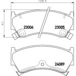 Bremsbelagsatz, Scheibenbremse 8DB 355 009-821 Bremsbelagsatz, Scheibenbremse 8DB 355 009-821