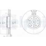 Delphi BG3497 Bremsscheibe Delphi BG3497 Bremsscheibe