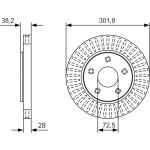 BOSCH 0 986 479 B17 Bremsscheibe