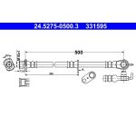 ATE 24.5275-0500.3 Bremsschlauch ATE 24.5275-0500.3 Bremsschlauch