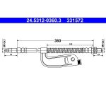 ATE 24.5312-0360.3 Bremsschlauch ATE 24.5312-0360.3 Bremsschlauch