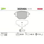 Bremsbelagsatz, Scheibenbremse 302546A Bremsbelagsatz, Scheibenbremse 302546A