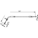 Seilzug, Feststellbremse 1 987 477 224