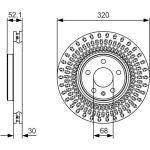 Bremsscheibe 0 986 479 C49 Bremsscheibe 0 986 479 C49