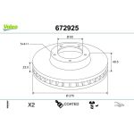 Bremsscheibe 672925 Bremsscheibe 672925
