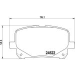 Brembo P 83 100 Bremsbelagsatz, Scheibenbremse PRIME LINE Brembo P 83 100 Bremsbelagsatz, Scheibenbremse PRIME LINE
