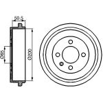 Bremstrommel 0 986 477 106 Bremstrommel 0 986 477 106