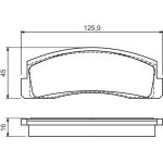 BOSCH 0 986 494 543 Bremsbelagsatz, Scheibenbremse BOSCH 0 986 494 543 Bremsbelagsatz, Scheibenbremse
