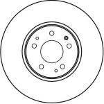 TRW DF2593 Bremsscheibe TRW DF2593 Bremsscheibe