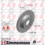 ZIMMERMANN Bremsscheiben Ø282mm + Beläge HINTEN VW Audi Skoda Seat Tiguan Golf (100.3315.20 + 24483.170.2) ZIMMERMANN Bremsscheiben Ø282mm + Beläge HINTEN VW Audi Skoda Seat Tiguan Golf (100.3315.20 + 24483.170.2)