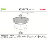 Valeo 302017A Bremsbelagsatz, Scheibenbremse EXPERT