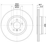 Bremsscheibe 8DD 355 110-041 Bremsscheibe 8DD 355 110-041