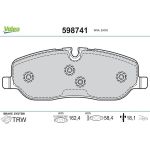Valeo 598741 Bremsbelagsatz, Scheibenbremse