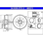 Bremstrommel 24.0220-3721.2