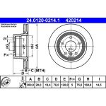 Bremsscheibe 24.0120-0214.1